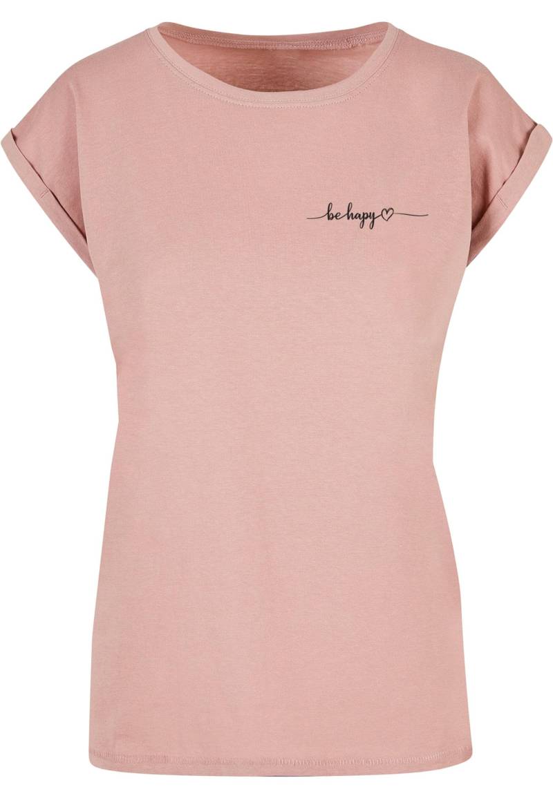 Merchcode T-Shirt "Merchcode Damen Ladies Be Happy T-Shirt", (1 tlg.) von Merchcode