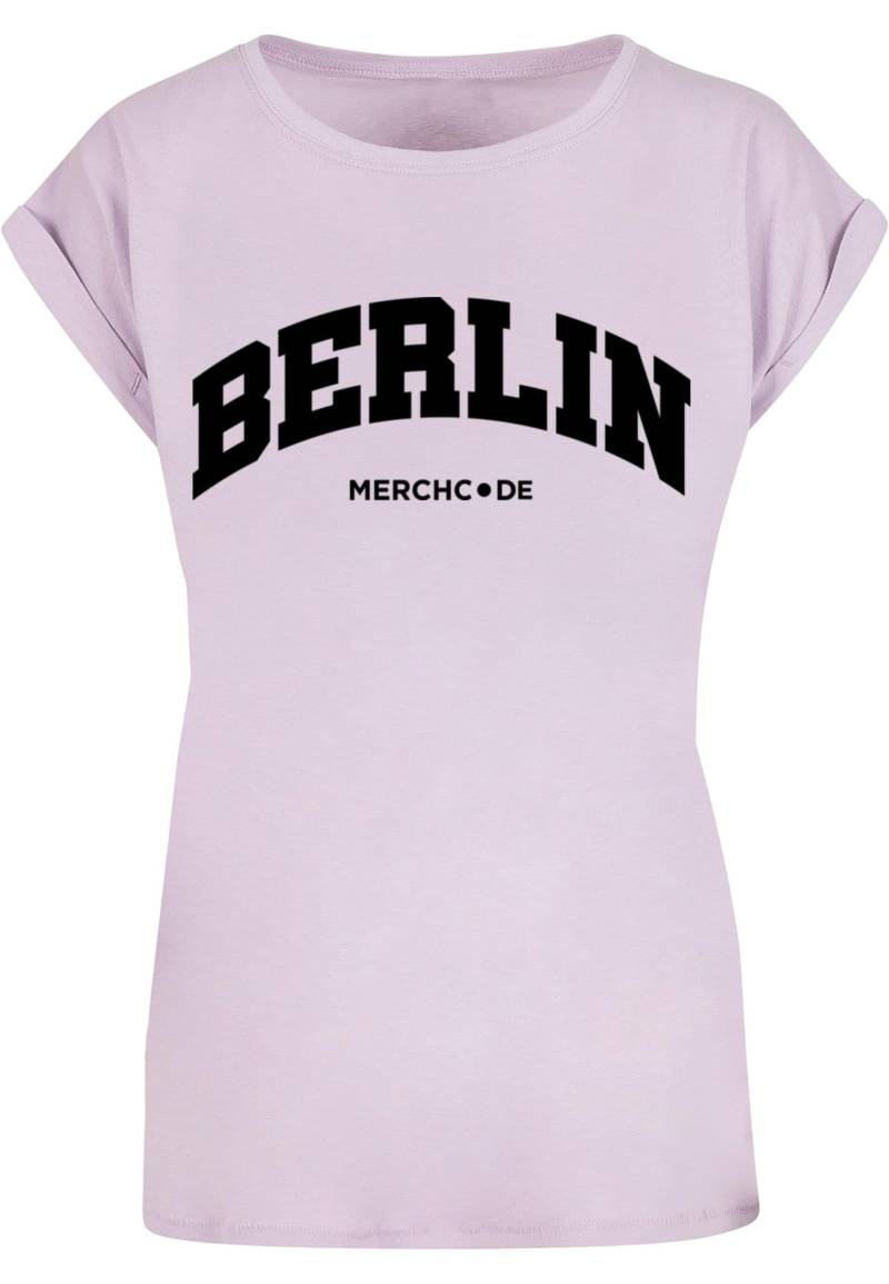 Merchcode T-Shirt "Merchcode Damen Ladies Berlin Wording - T-Shirt", (1 tlg.) von Merchcode