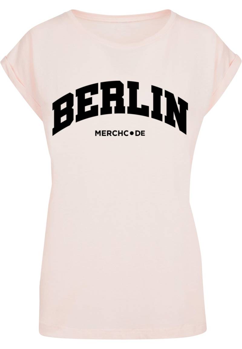 Merchcode T-Shirt "Merchcode Damen Ladies Berlin Wording - T-Shirt", (1 tlg.) von Merchcode