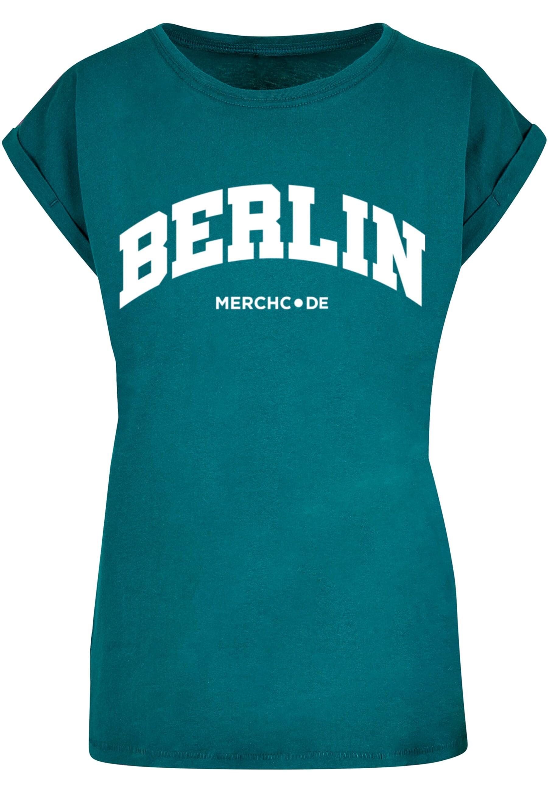 Merchcode T-Shirt "Merchcode Damen Ladies Berlin Wording - T-Shirt", (1 tlg.) von Merchcode