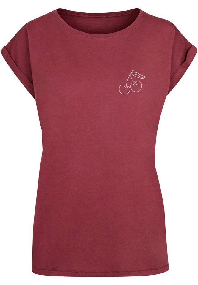 Merchcode T-Shirt Merchcode Damen Ladies Cherry T-Shirt (1-tlg) von Merchcode