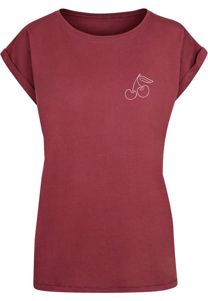 Merchcode T-Shirt Merchcode Damen Ladies Cherry T-Shirt (1-tlg) von Merchcode