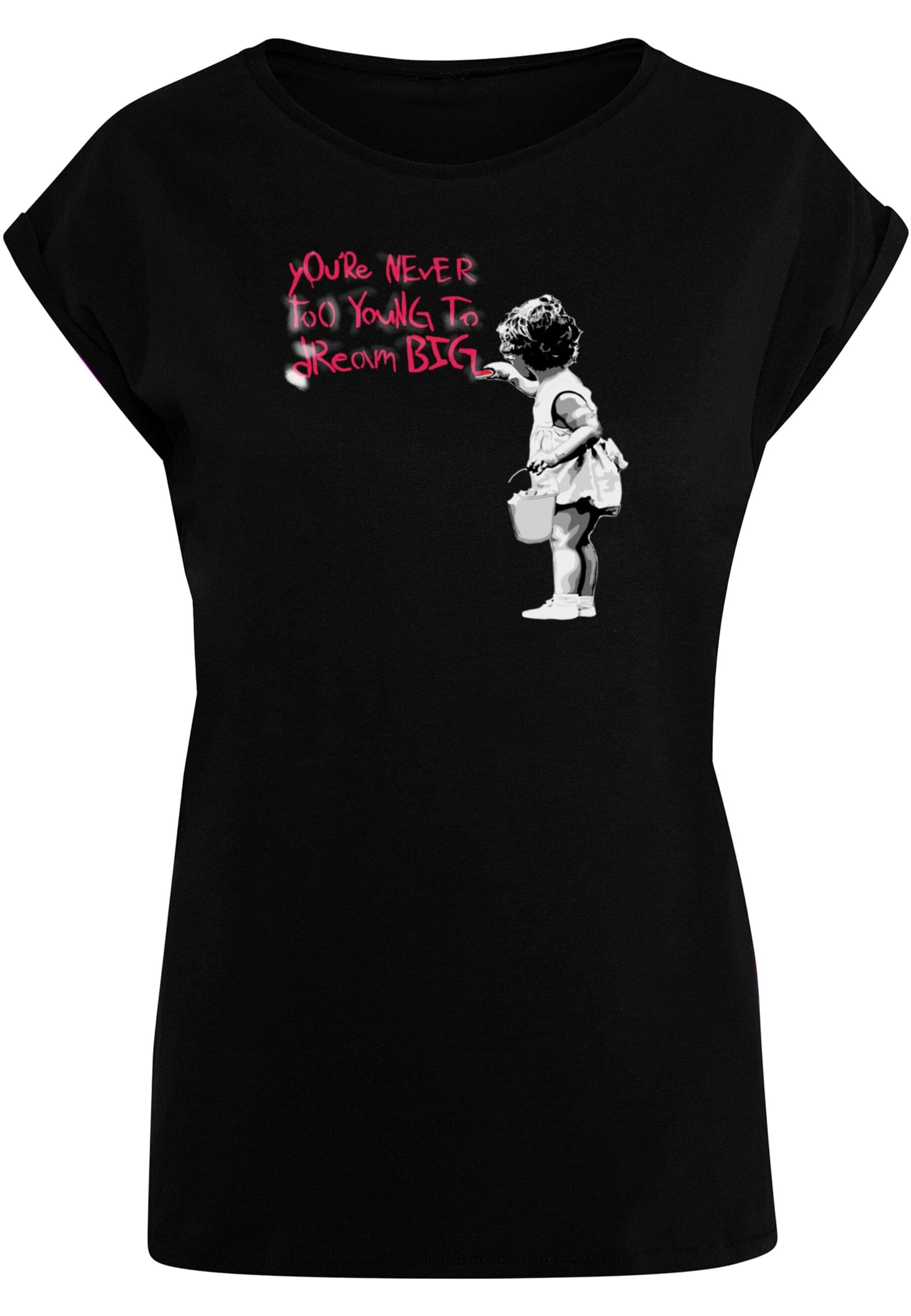 Merchcode T-Shirt "Merchcode Damen Ladies Dream Big T-Shirt", (1 tlg.) von Merchcode