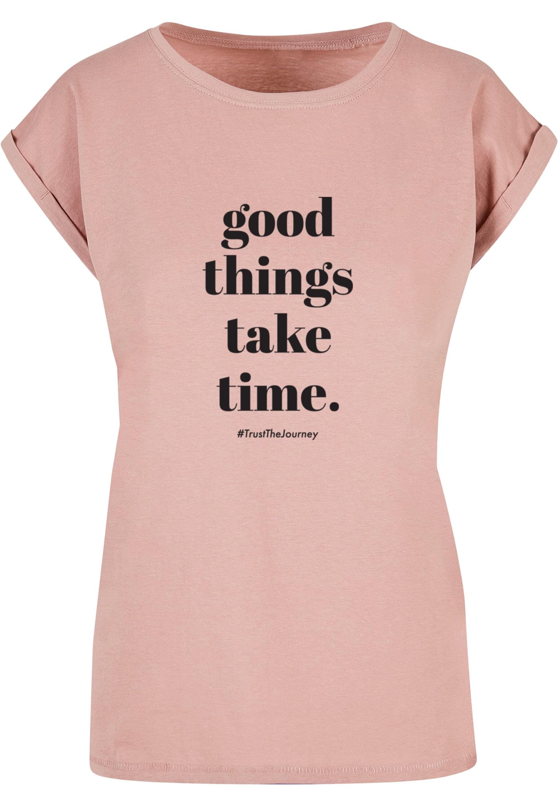 Merchcode T-Shirt "Merchcode Damen Ladies Good Things Take Time T-Shirt" 1 Stk. tlg. von Merchcode