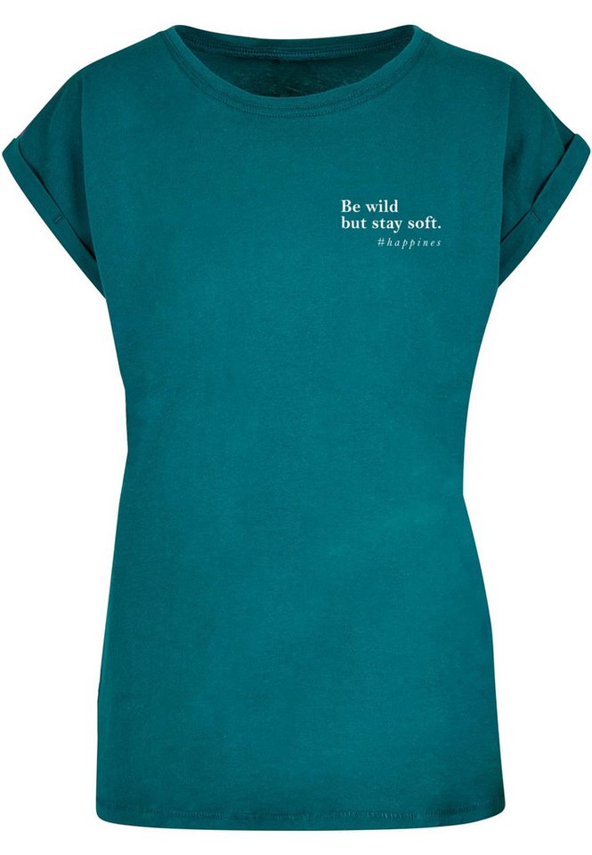 Merchcode T-Shirt Merchcode Damen Ladies Happines T-Shirt (1-tlg) von Merchcode