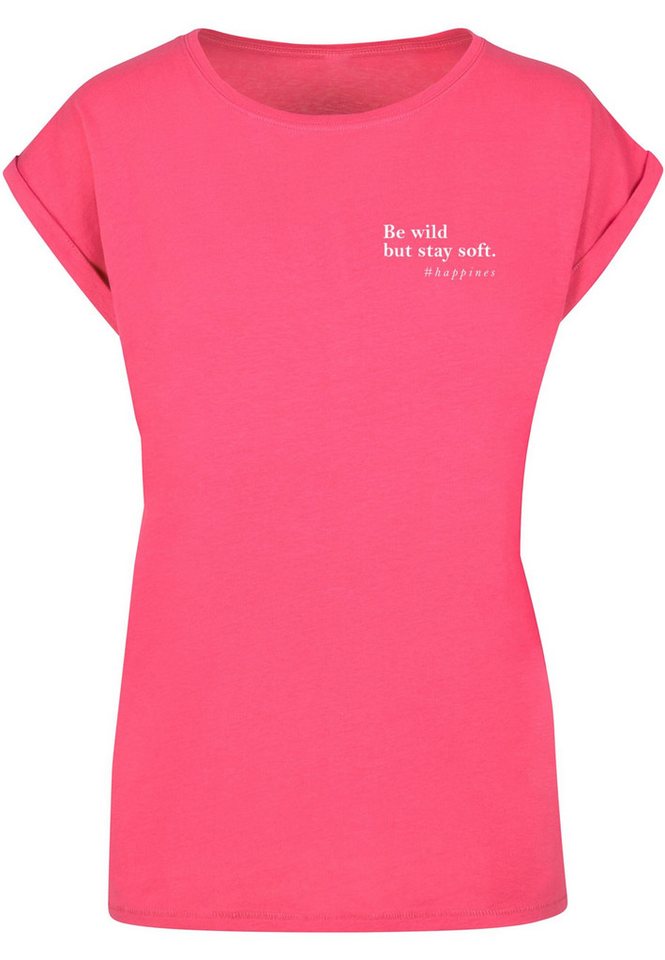 Merchcode T-Shirt Merchcode Damen Ladies Happines T-Shirt (1-tlg) von Merchcode