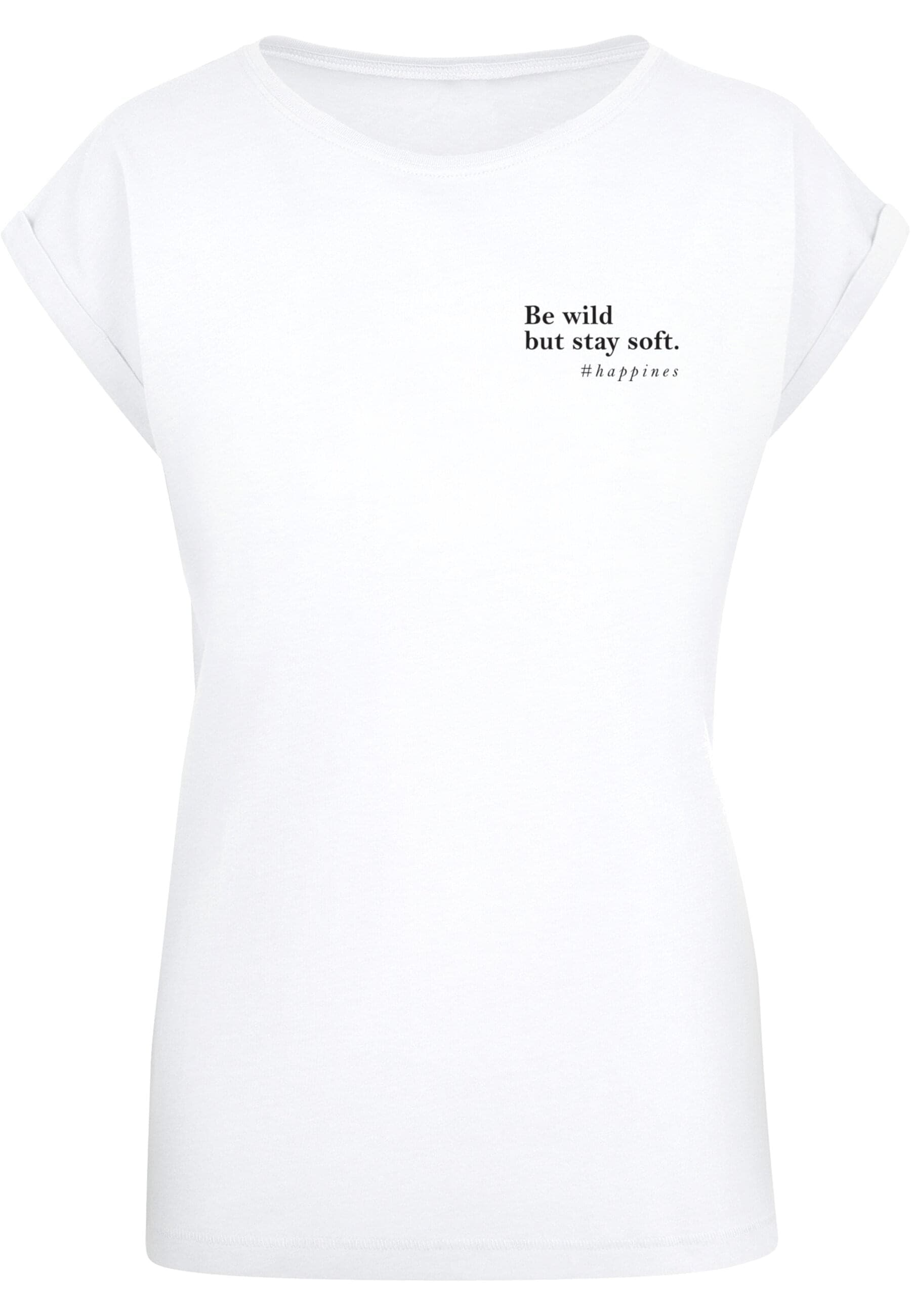 Merchcode T-Shirt "Merchcode Damen Ladies Happines T-Shirt", (1 tlg.) von Merchcode