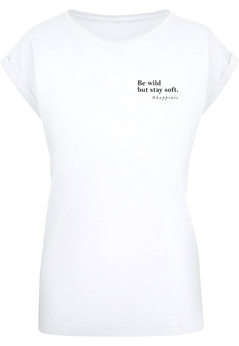 Merchcode T-Shirt "Merchcode Damen Ladies Happines T-Shirt", (1 tlg.) von Merchcode