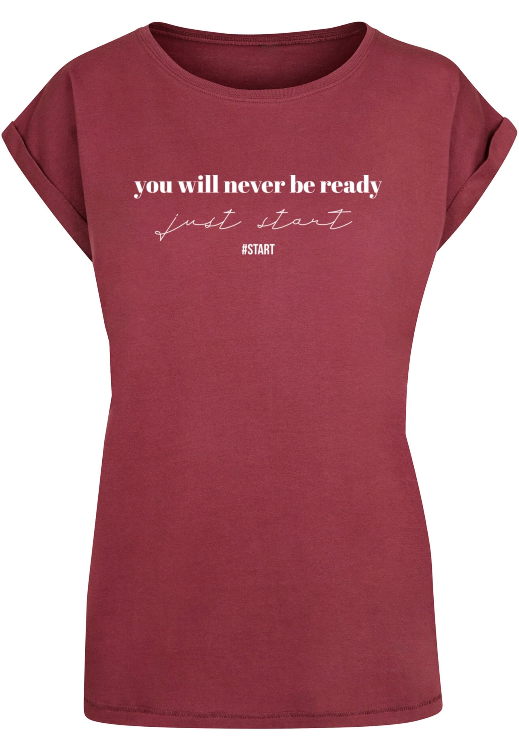 Merchcode T-Shirt "Merchcode Damen Ladies Just Start T-Shirt", (1 tlg.) Merchcode T-Shirt "Merchcode Damen Ladies Just Start T-Shirt", (1 tlg.) von Merchcode