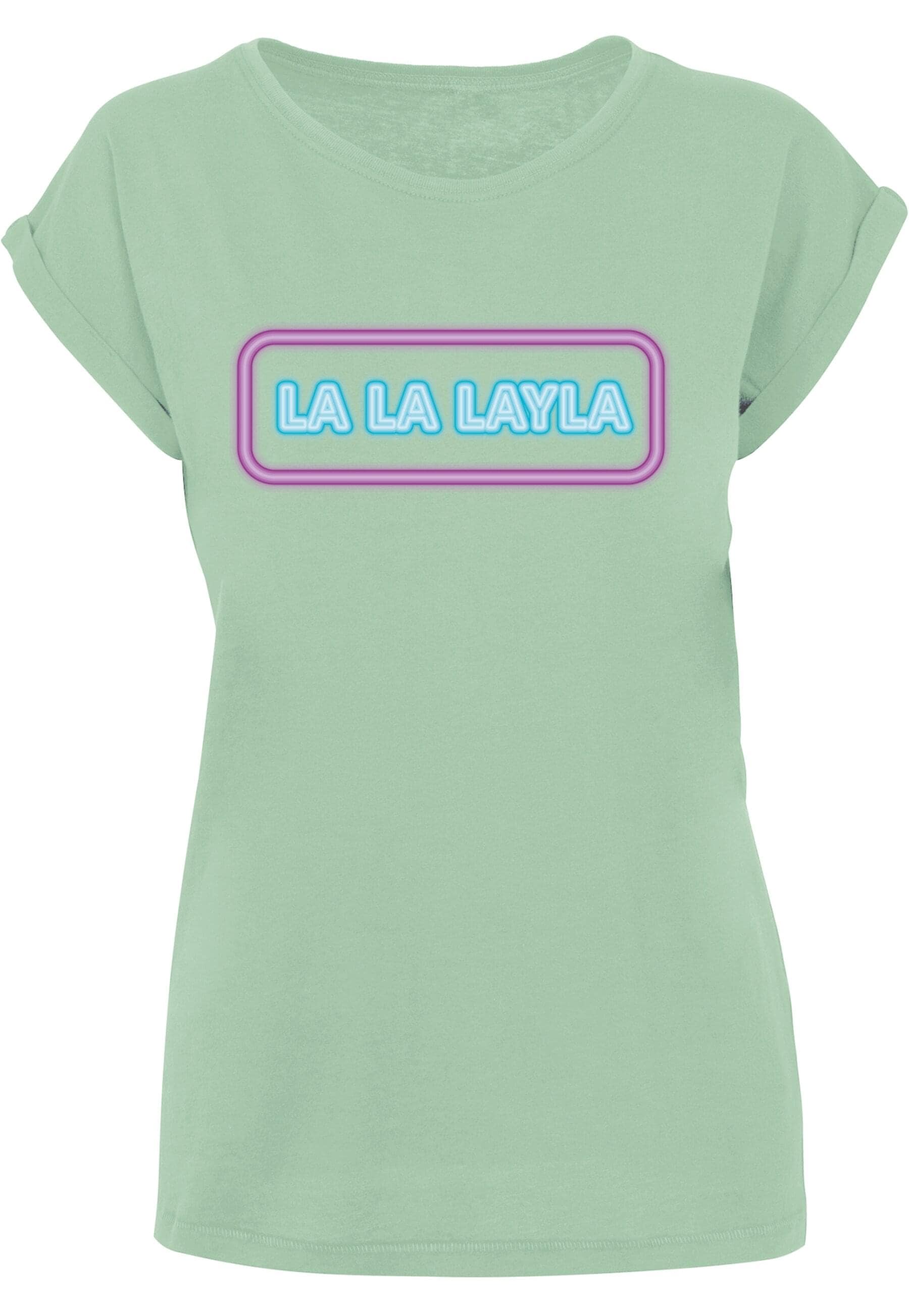 Merchcode T-Shirt "Merchcode Damen Ladies LA LA LAYLA T-Shirt", (1 tlg.) von Merchcode