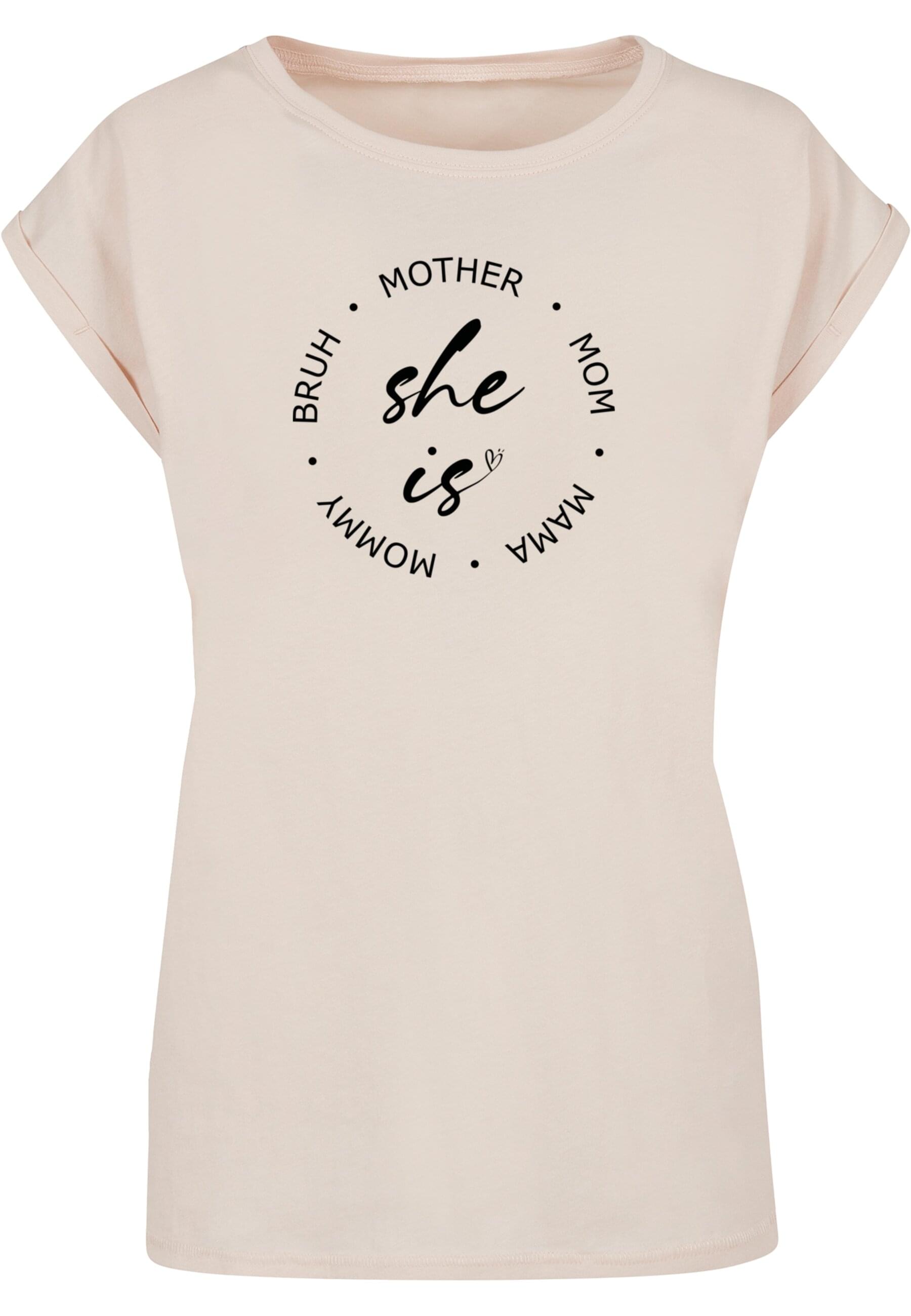 Merchcode T-Shirt "Merchcode Damen Ladies Mothers Day - She is T-Shirt" 1 Stk. von Merchcode