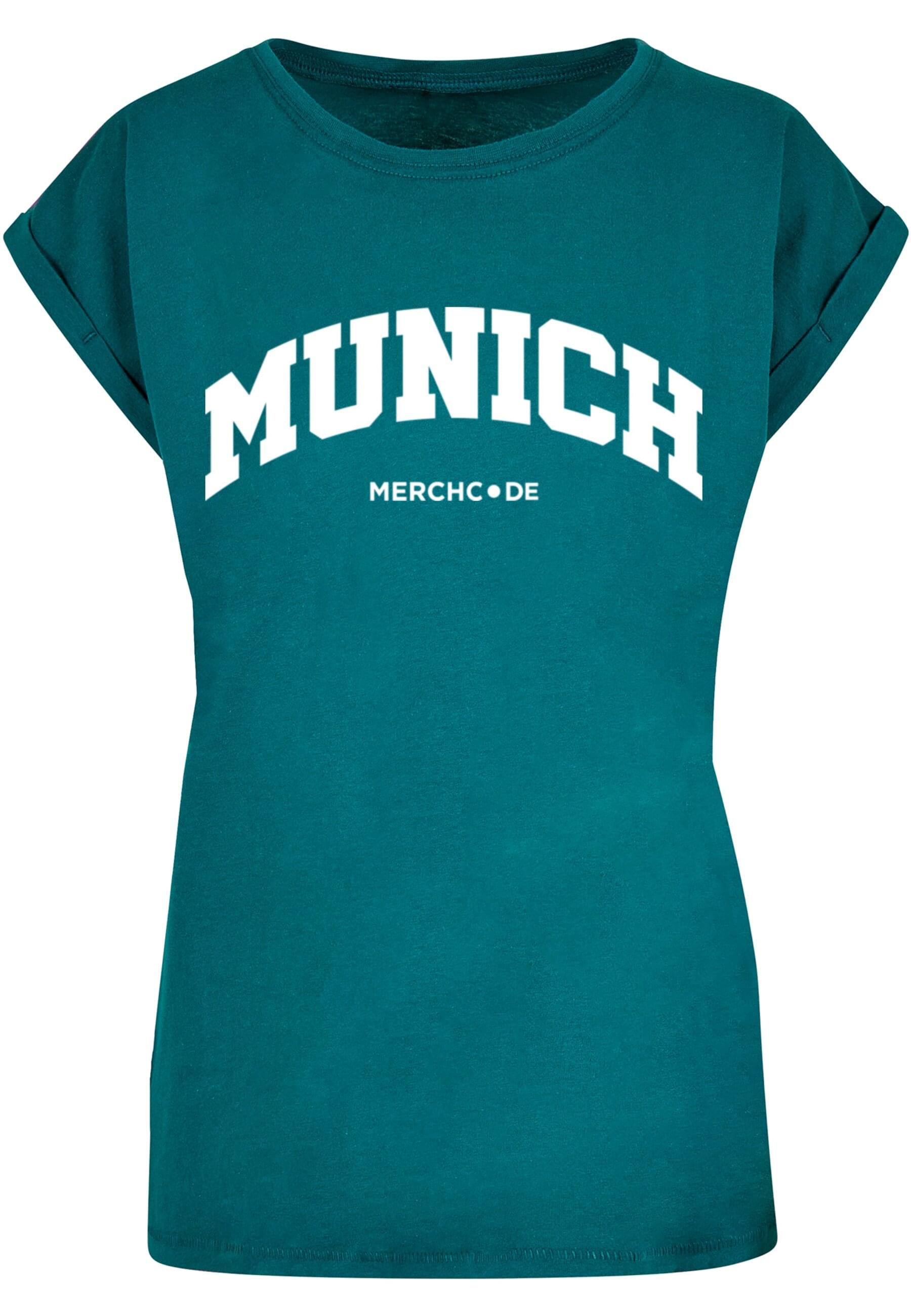 Merchcode T-Shirt "Merchcode Damen Ladies Munich Wording - T-Shirt", (1 tlg.) Merchcode T-Shirt "Merchcode Damen Ladies Munich Wording - T-Shirt", (1 tlg.) von Merchcode