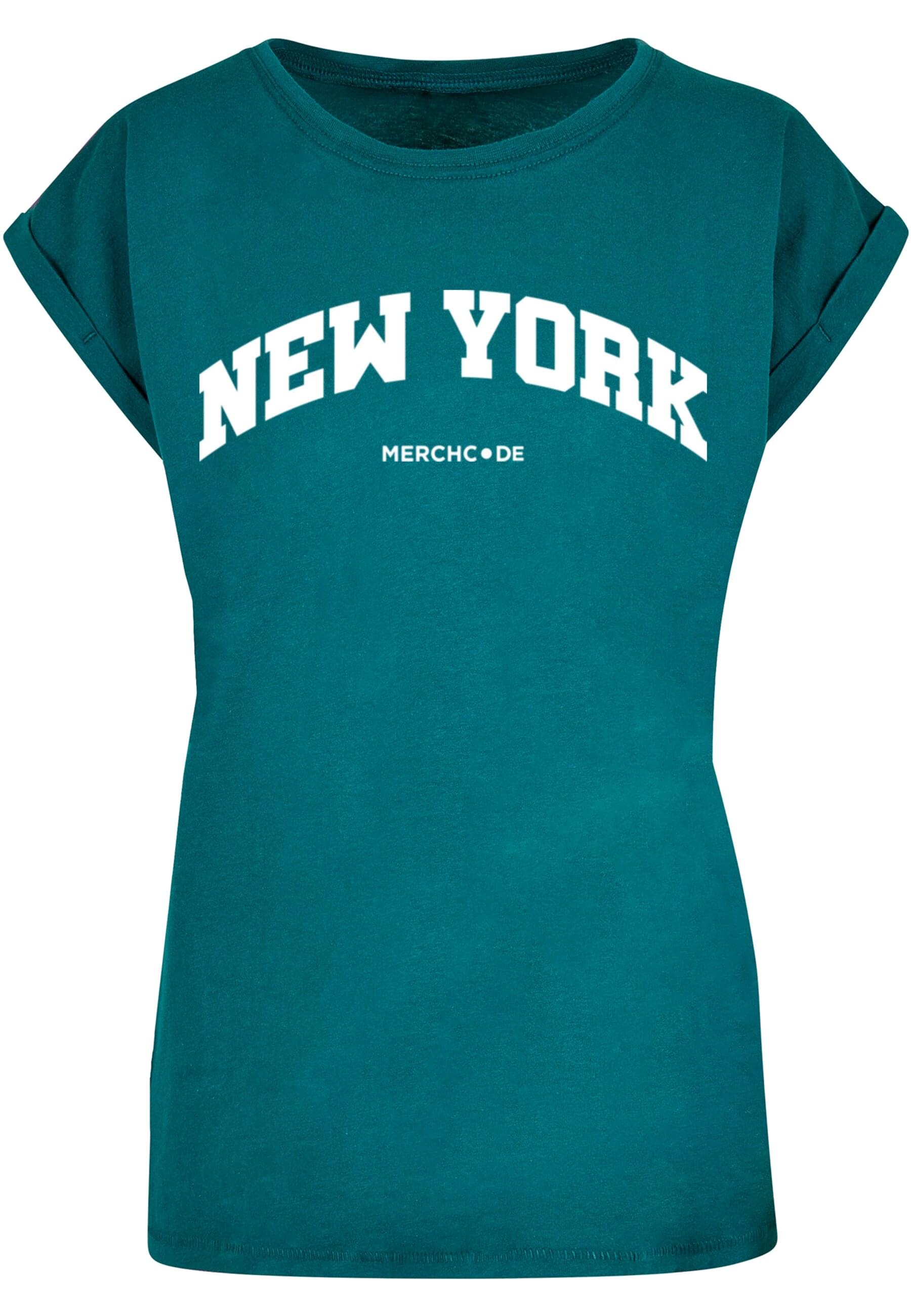 Merchcode T-Shirt "Merchcode Damen Ladies New York Wording - T-Shirt", (1 tlg.) von Merchcode