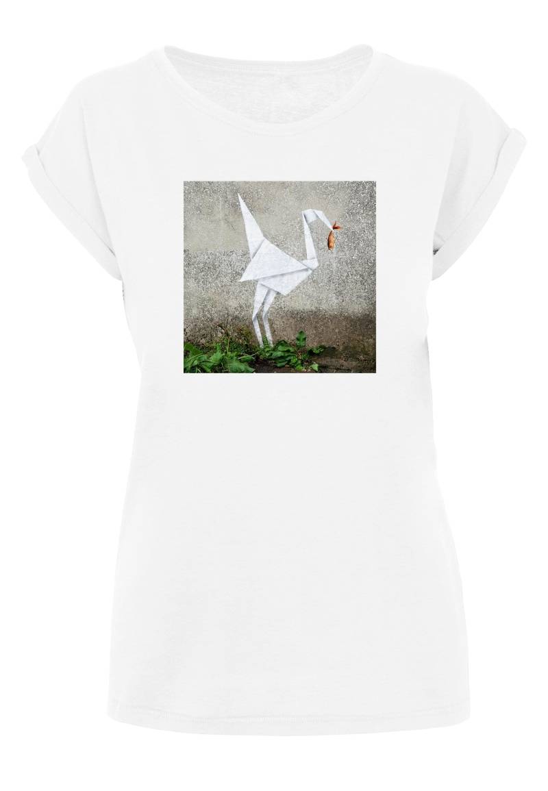 Merchcode T-Shirt "Merchcode Damen Ladies Origami Bird T-Shirt", (1 tlg.) von Merchcode