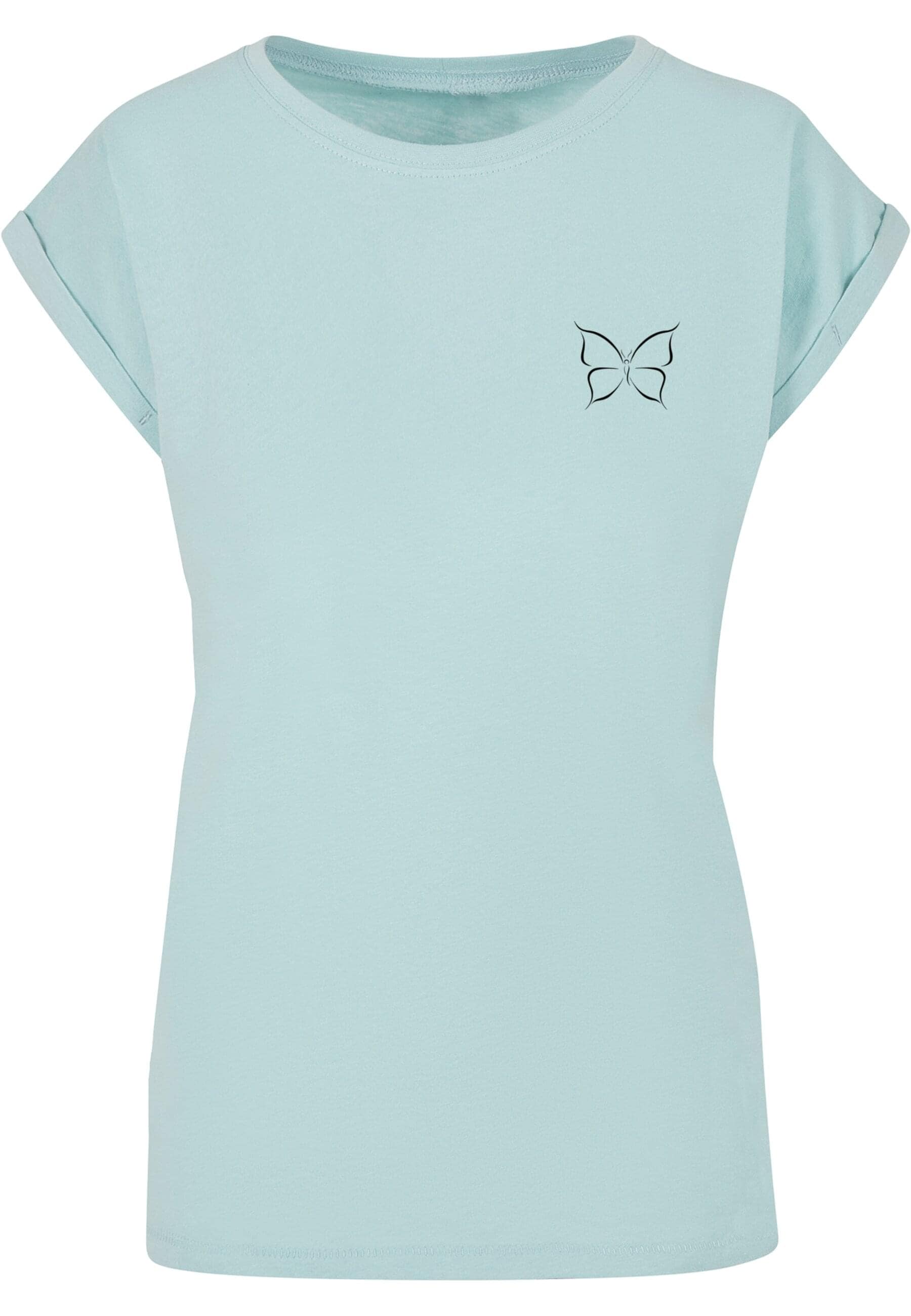 Merchcode T-Shirt "Merchcode Damen Ladies Spring - Butterfly T-Shirt", (1 tlg.) von Merchcode