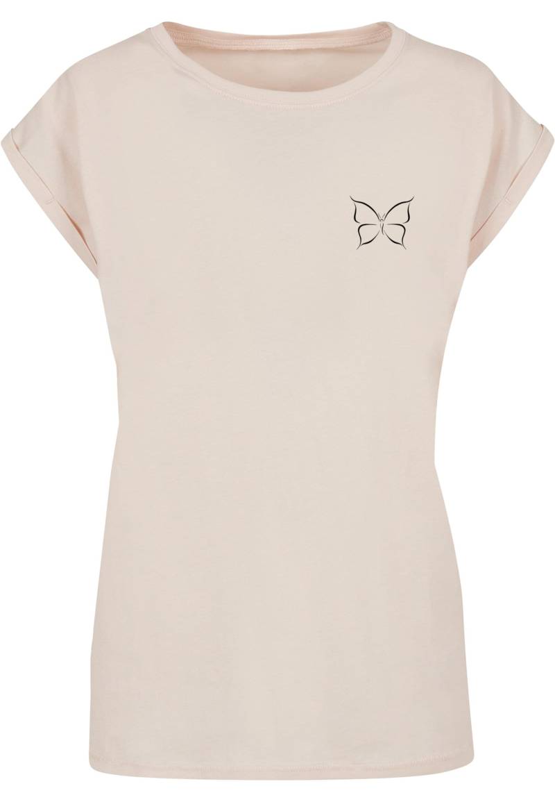 Merchcode T-Shirt "Merchcode Damen Ladies Spring - Butterfly T-Shirt" 1 Stk. tlg. von Merchcode