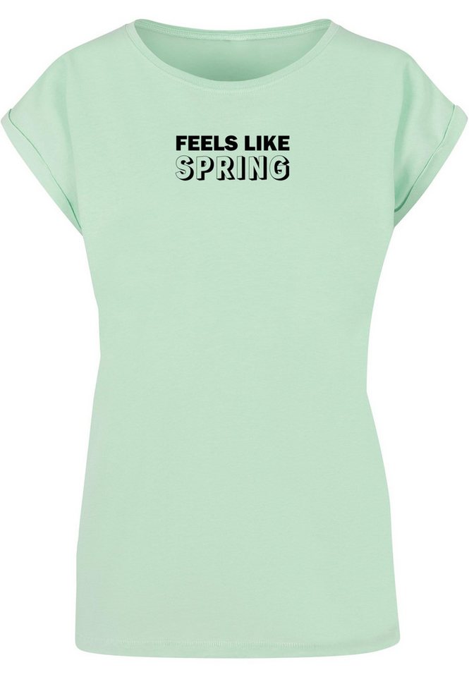 Merchcode T-Shirt Merchcode Damen Ladies Spring - Feels like T-Shirt (1-tlg) von Merchcode