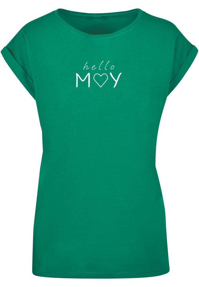 Merchcode T-Shirt Merchcode Damen Ladies Spring - Hello may T-Shirt (1-tlg) von Merchcode