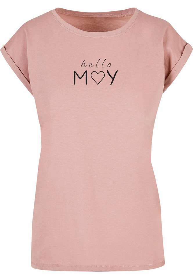 Merchcode T-Shirt Merchcode Damen Ladies Spring - Hello may T-Shirt (1-tlg) von Merchcode