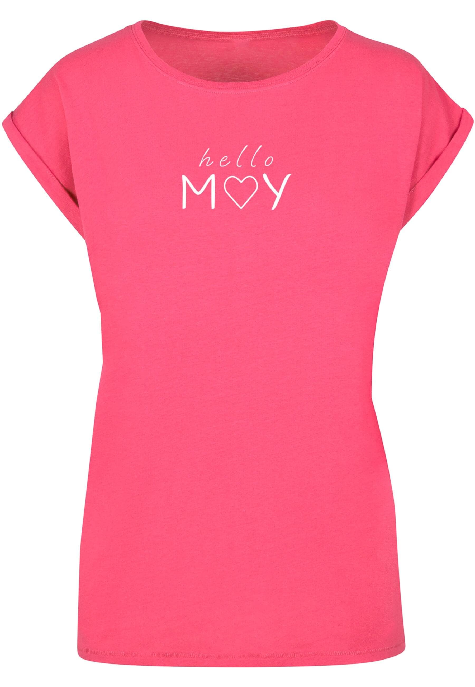 Merchcode T-Shirt "Merchcode Damen Ladies Spring - Hello may T-Shirt", (1 tlg.) Merchcode T-Shirt "Merchcode Damen Ladies Spring - Hello may T-Shirt", (1 tlg.) von Merchcode