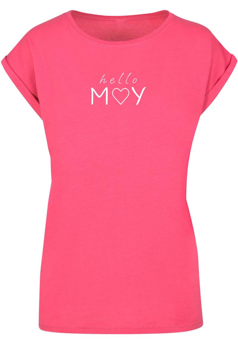 Merchcode T-Shirt "Merchcode Damen Ladies Spring - Hello may T-Shirt", (1 tlg.) von Merchcode