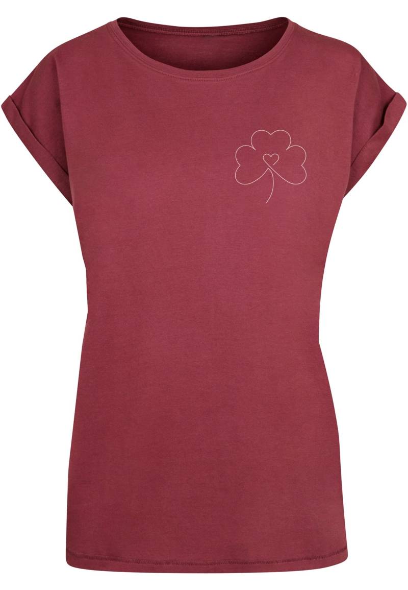 Merchcode T-Shirt "Merchcode Damen Ladies Spring - Leaf Clover Flower T-Shirt" 1 Stk. tlg. von Merchcode