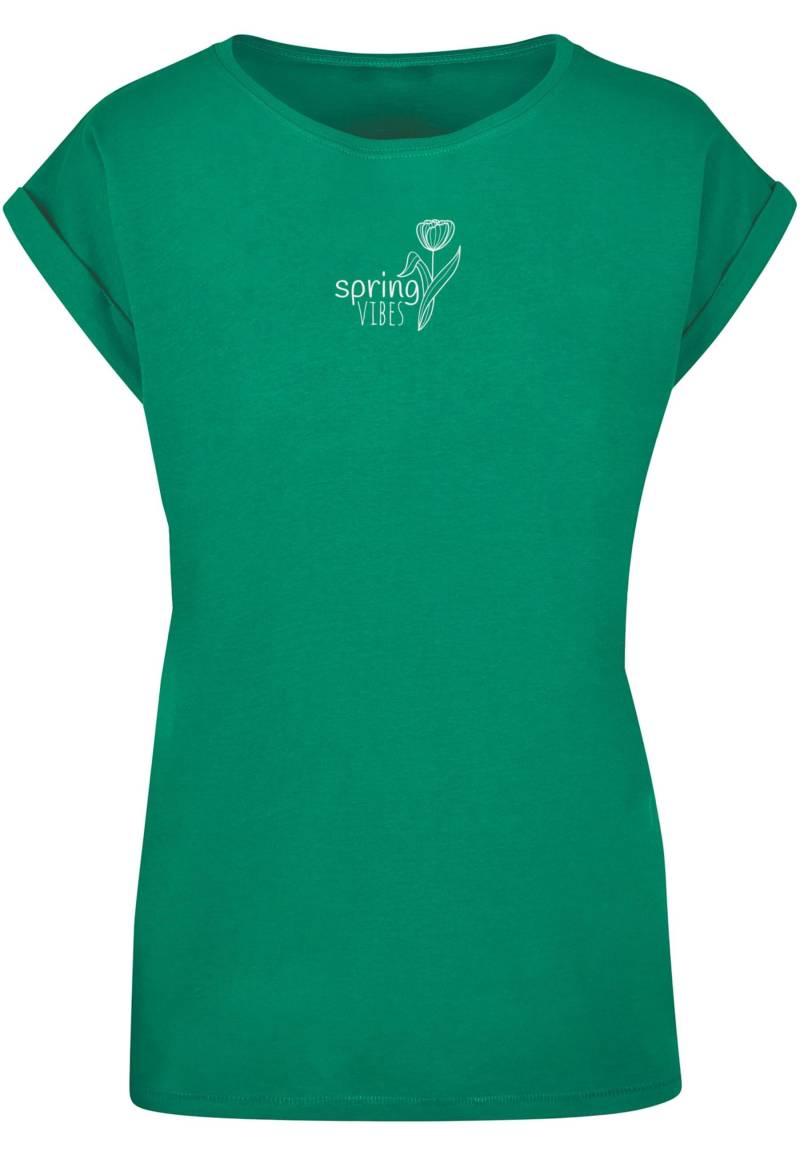 Merchcode T-Shirt "Merchcode Damen Ladies Spring - Vibes T-Shirt", (1 tlg.) von Merchcode