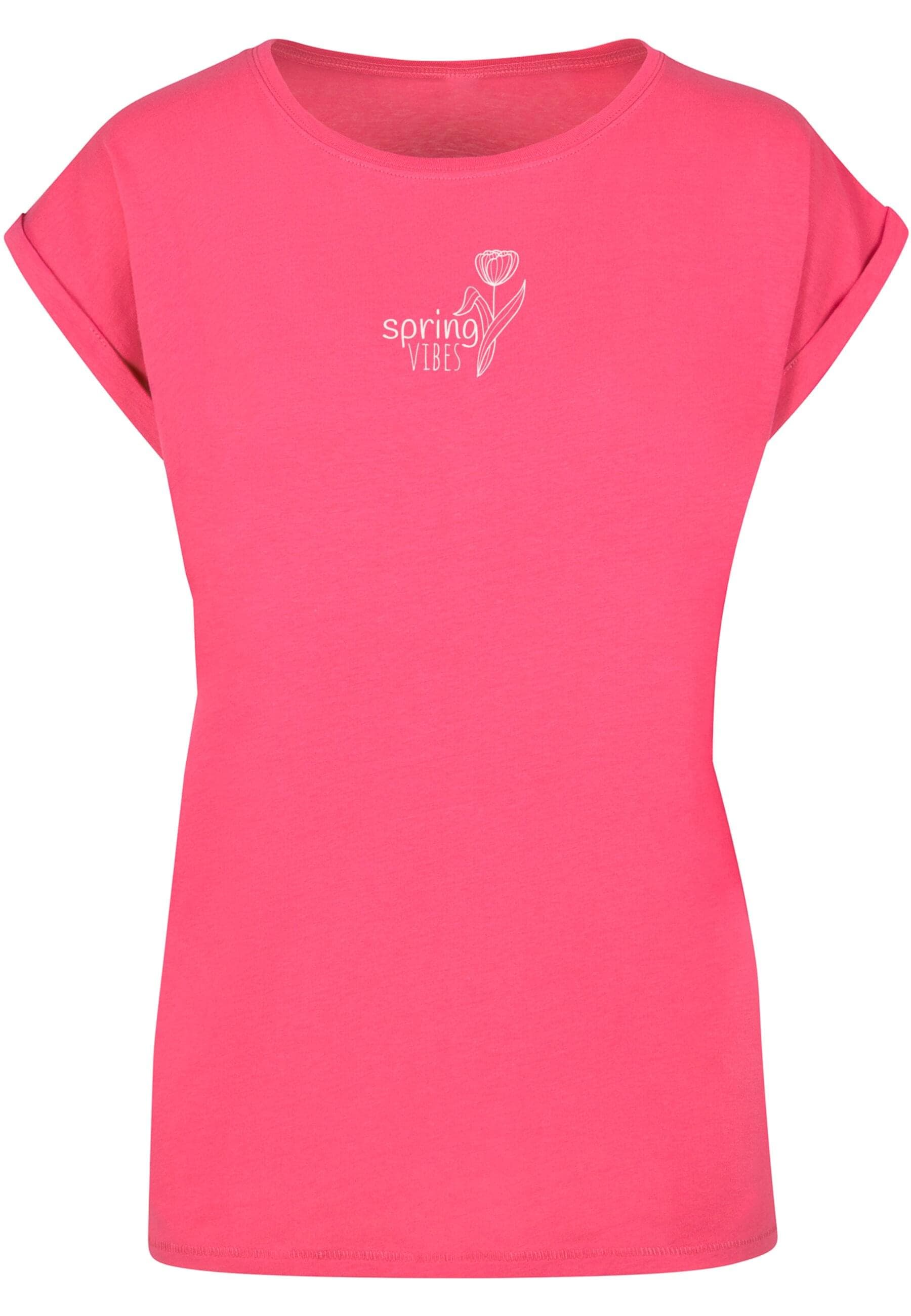 Merchcode T-Shirt "Merchcode Damen Ladies Spring - Vibes T-Shirt", (1 tlg.) von Merchcode