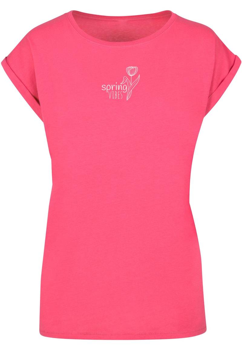 Merchcode T-Shirt "Merchcode Damen Ladies Spring - Vibes T-Shirt", (1 tlg.) von Merchcode