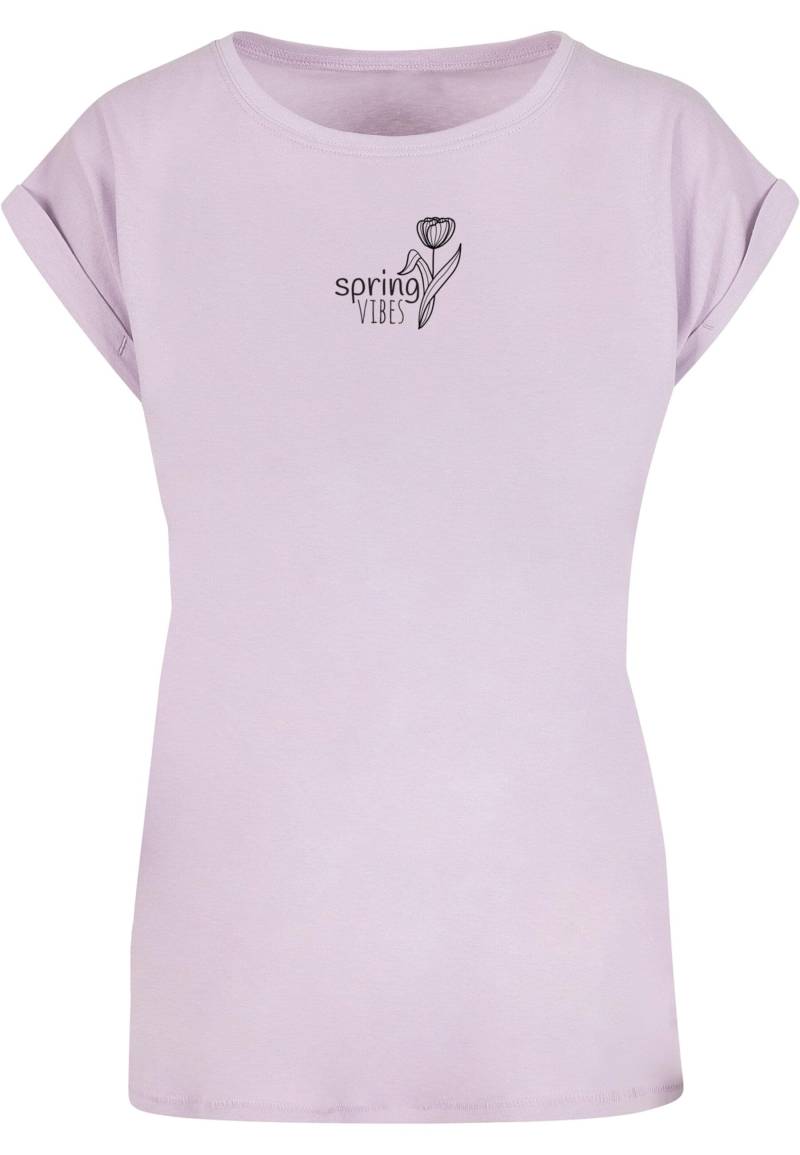 Merchcode T-Shirt "Merchcode Damen Ladies Spring - Vibes T-Shirt", (1 tlg.) von Merchcode