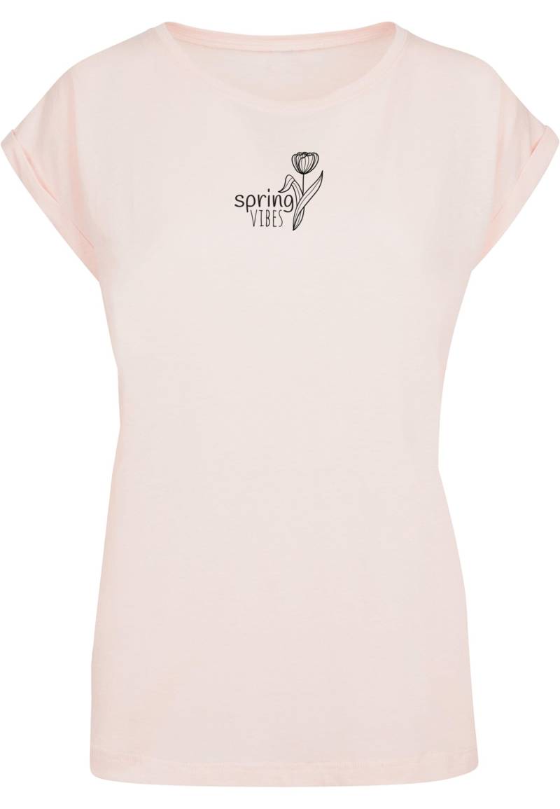 Merchcode T-Shirt "Merchcode Damen Ladies Spring - Vibes T-Shirt", (1 tlg.) von Merchcode