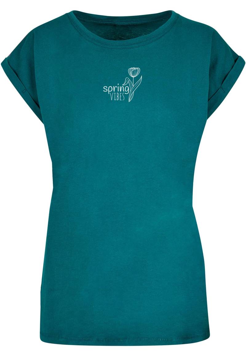 Merchcode T-Shirt "Merchcode Damen Ladies Spring - Vibes T-Shirt", (1 tlg.) von Merchcode