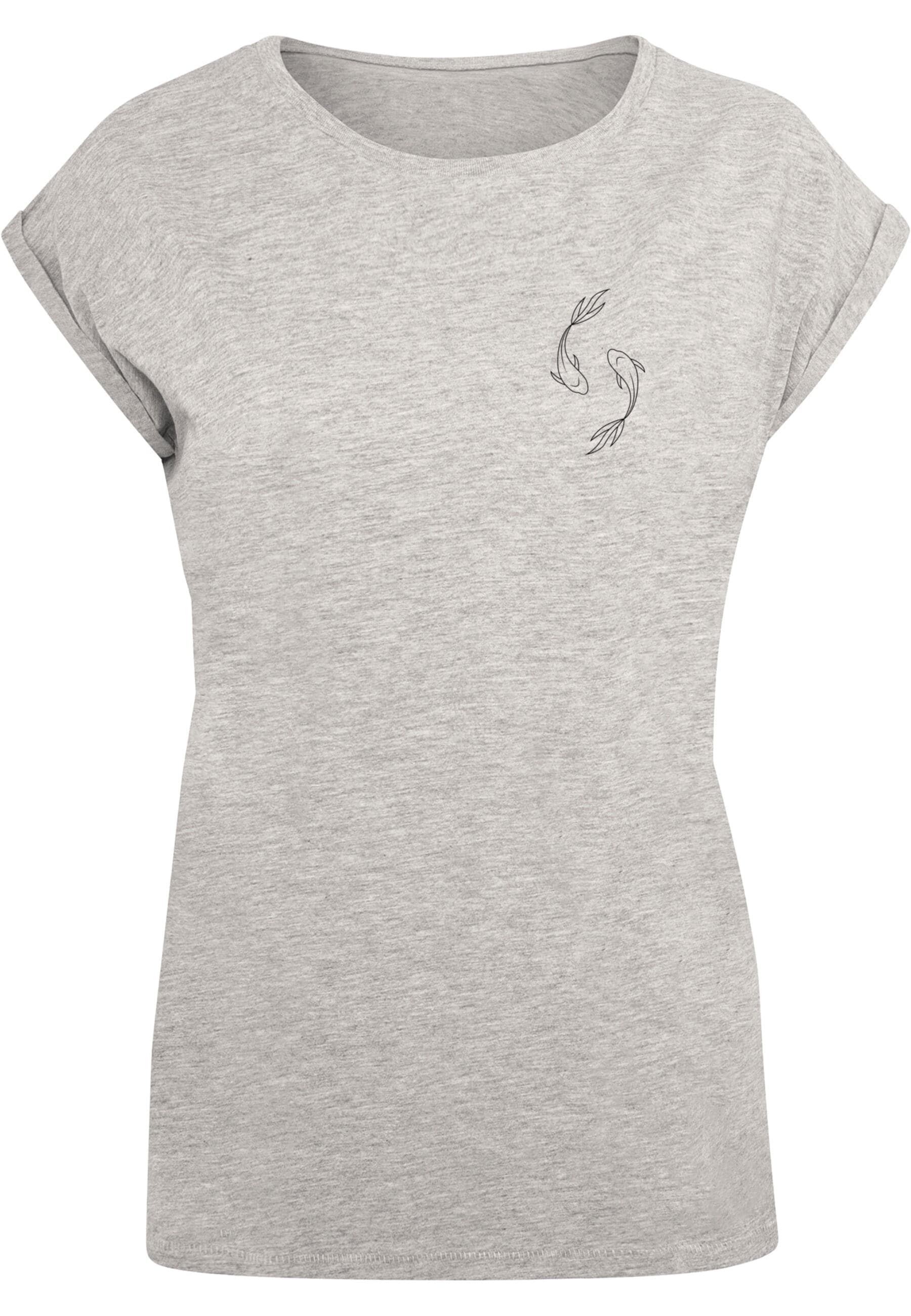 Merchcode T-Shirt "Merchcode Damen Ladies Spring - Yin & Jang Fish T-Shirt", (1 tlg.) von Merchcode