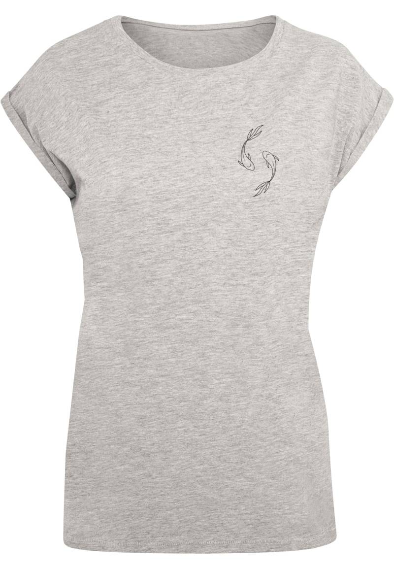 Merchcode T-Shirt "Merchcode Damen Ladies Spring - Yin & Jang Fish T-Shirt", (1 tlg.) von Merchcode