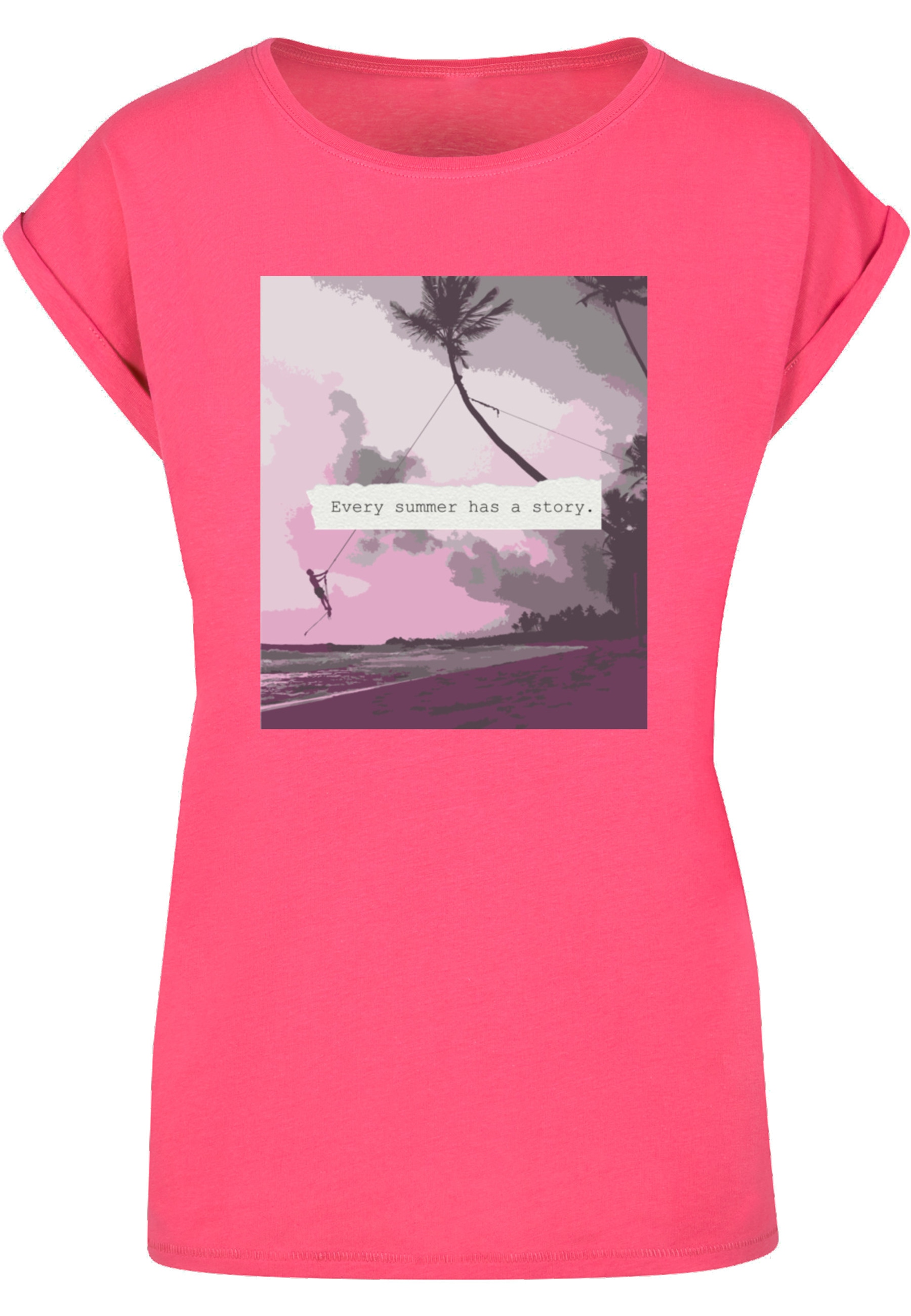 Merchcode T-Shirt "Merchcode Damen Ladies Summer - Every summer has a story T-Shirt" 1 Stk. von Merchcode