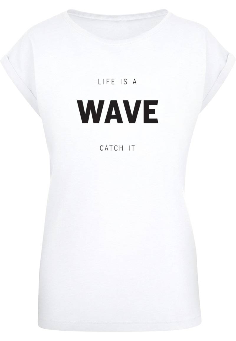 Merchcode T-Shirt "Merchcode Damen Ladies Summer - Life is a wave T-Shirt", (1 tlg.) von Merchcode