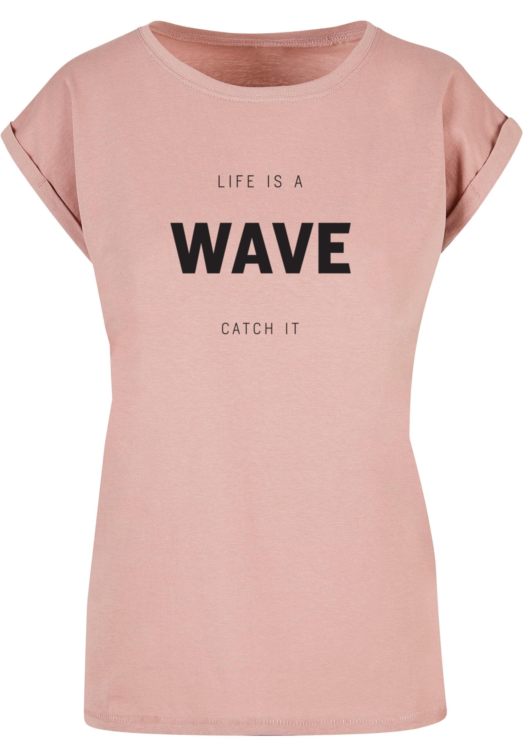 Merchcode T-Shirt "Merchcode Damen Ladies Summer - Life is a wave T-Shirt" 1 Stk. tlg. von Merchcode