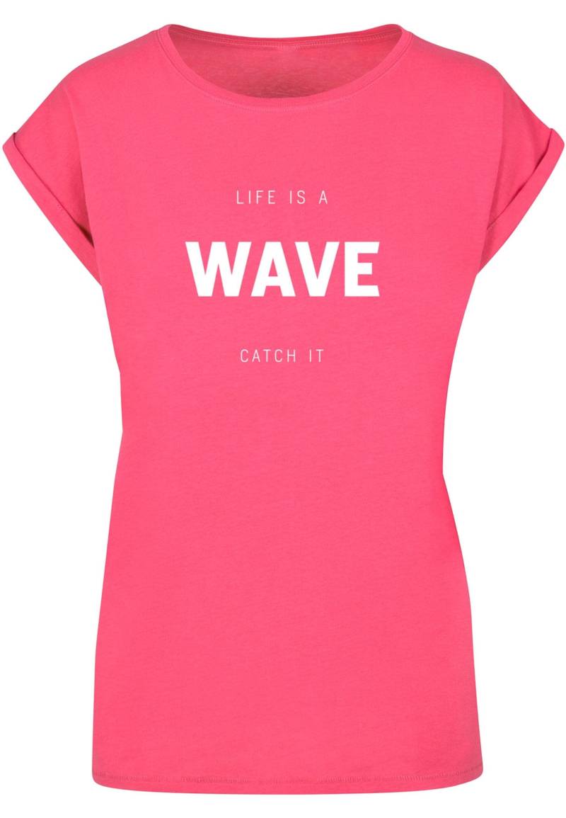 Merchcode T-Shirt "Merchcode Damen Ladies Summer - Life is a wave T-Shirt" 1 Stk. tlg. von Merchcode