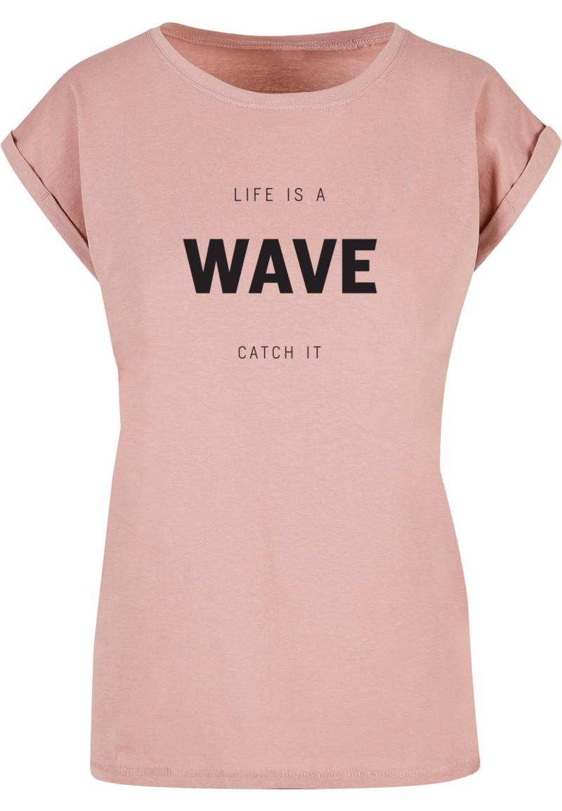 Merchcode T-Shirt "Merchcode Damen Ladies Summer - Life is a wave T-Shirt", (1 tlg.) von Merchcode