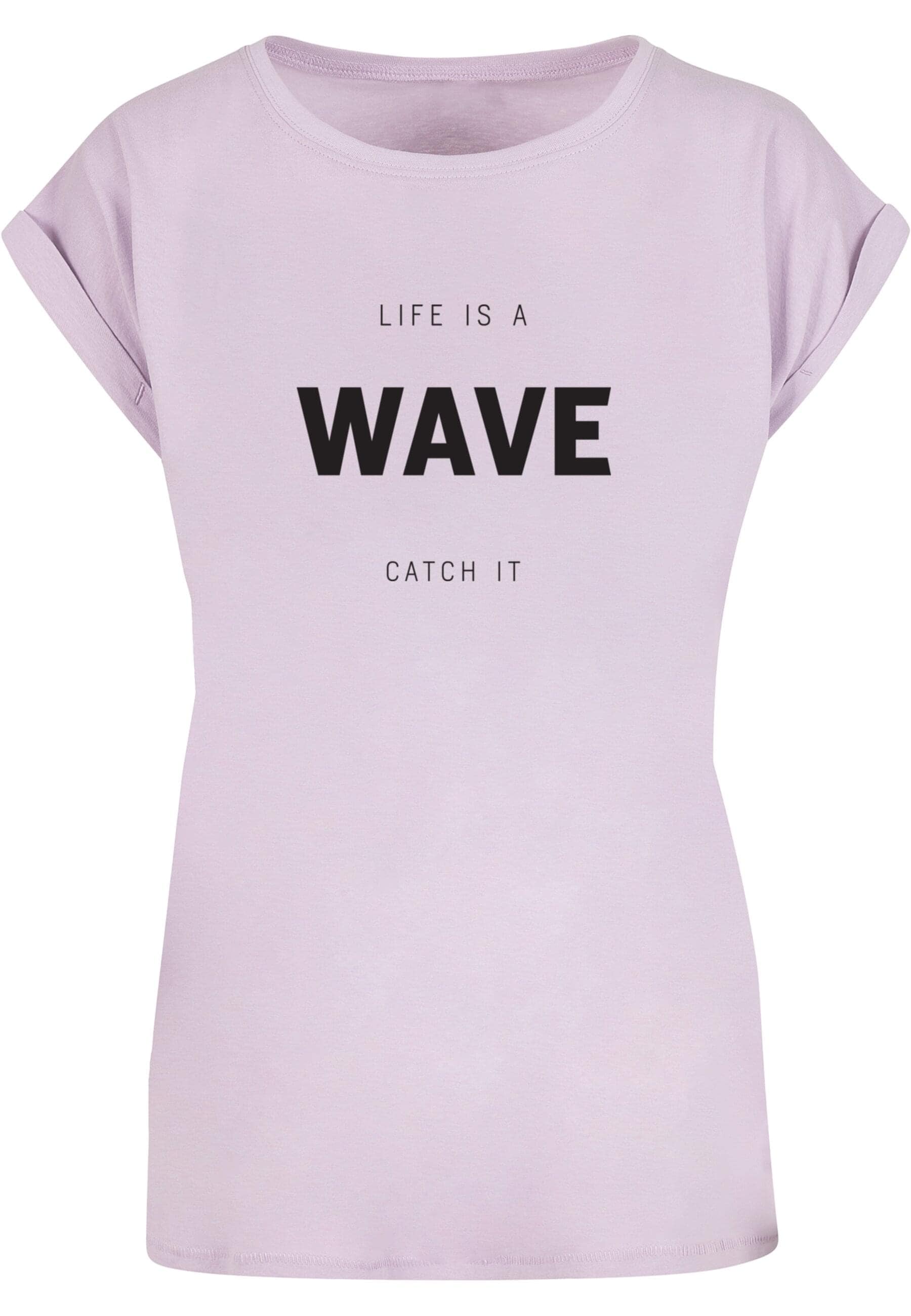 Merchcode T-Shirt "Merchcode Damen Ladies Summer - Life is a wave T-Shirt", (1 tlg.) von Merchcode