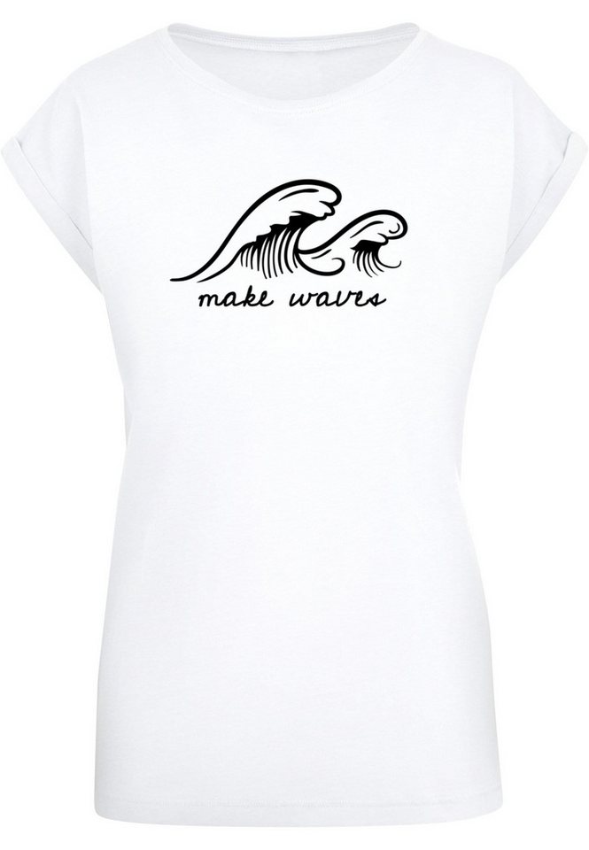 Merchcode T-Shirt Merchcode Damen Ladies Summer - Make waves T-Shirt (1-tlg) von Merchcode