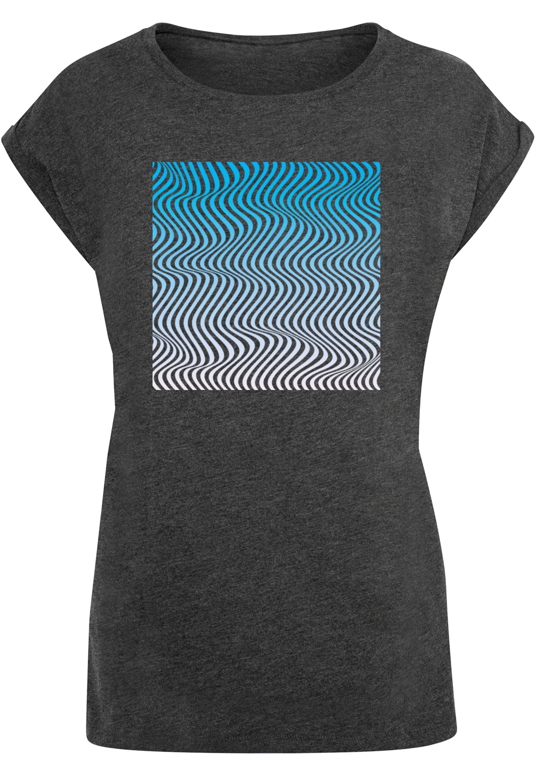 Merchcode T-Shirt "Merchcode Damen Ladies Summer - Wavy Pattern T-Shirt", (1 tlg.) von Merchcode