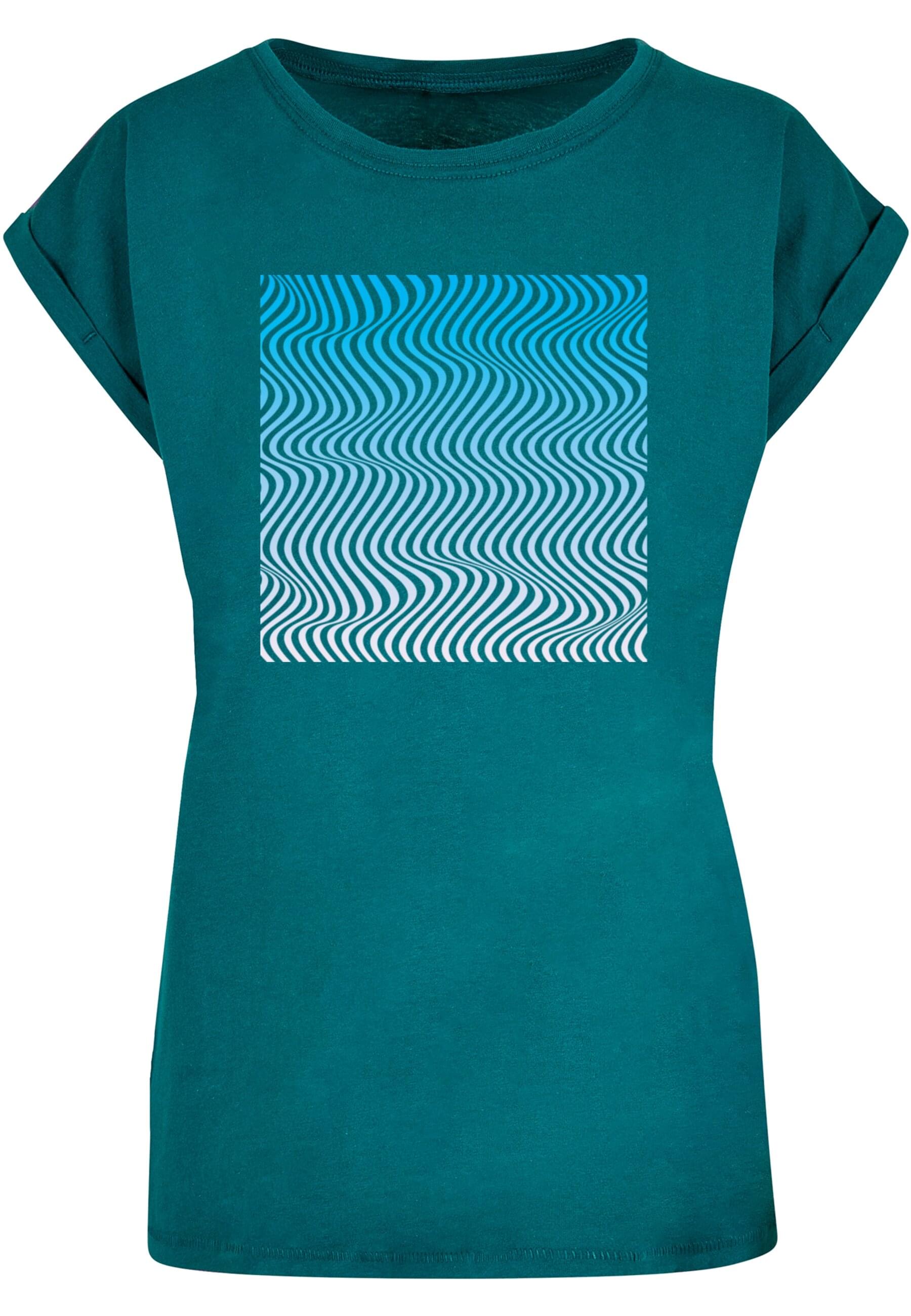 Merchcode T-Shirt "Merchcode Damen Ladies Summer - Wavy Pattern T-Shirt", (1 tlg.) von Merchcode