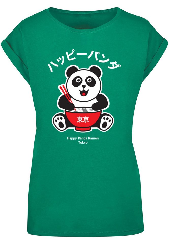 Merchcode T-Shirt Merchcode Damen Ladies TORC - Happy Panda T-Shirt (1-tlg) von Merchcode