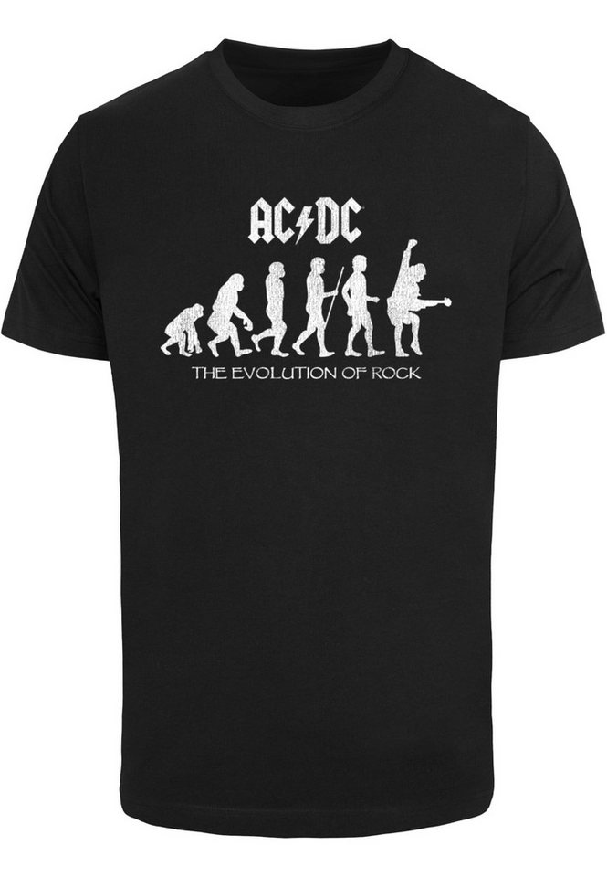 Merchcode T-Shirt Merchcode Herren ACDC - Evolution Of Rock T-Shirt (1-tlg) von Merchcode