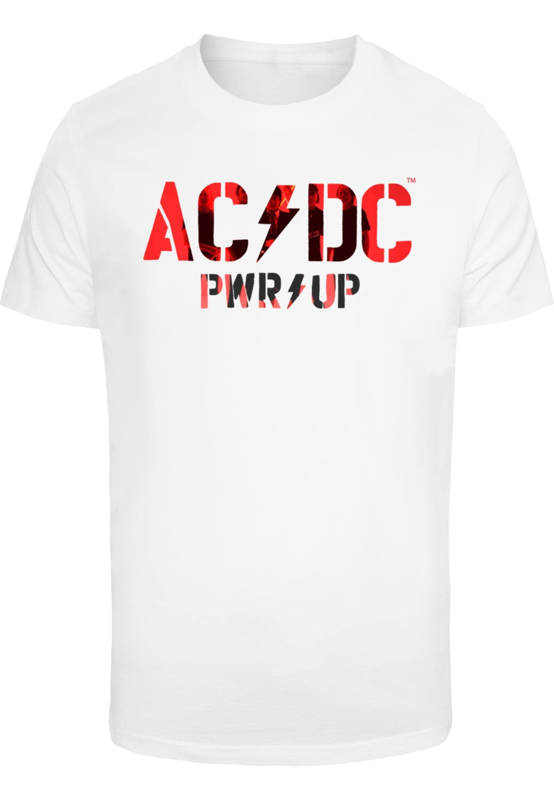Merchcode T-Shirt "Merchcode Herren ACDC - PWRUP Photo Logo T-Shirt", 1 Stk. von Merchcode