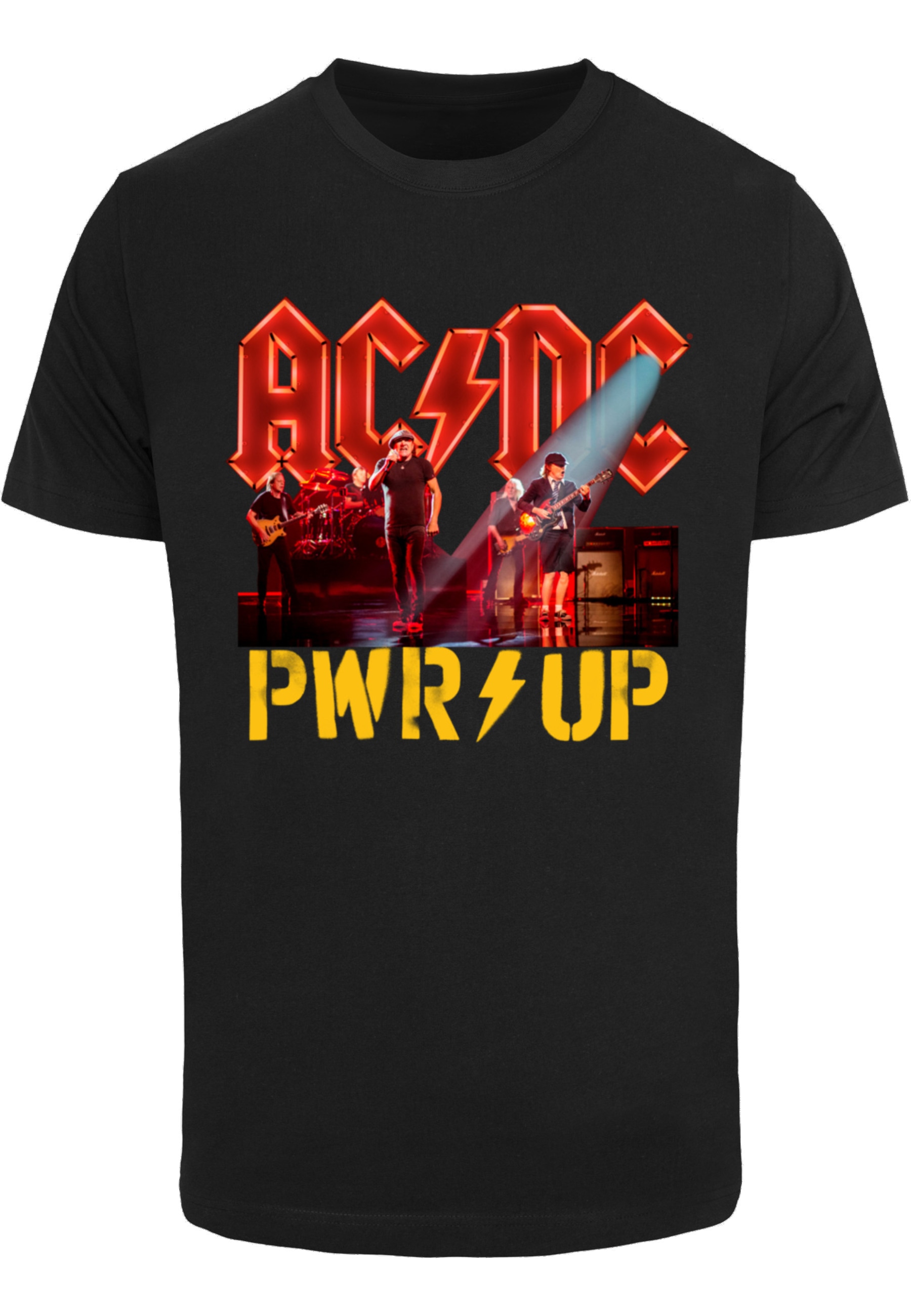 Merchcode T-Shirt "Merchcode Herren ACDC - PWRUP Stage Lights T-Shirt" 1 Stk. von Merchcode