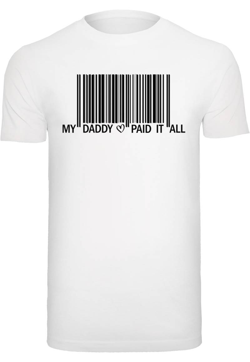 Merchcode T-Shirt "Merchcode Herren Dad Pay Barcode T-Shirt Round Neck", (1 tlg.) von Merchcode