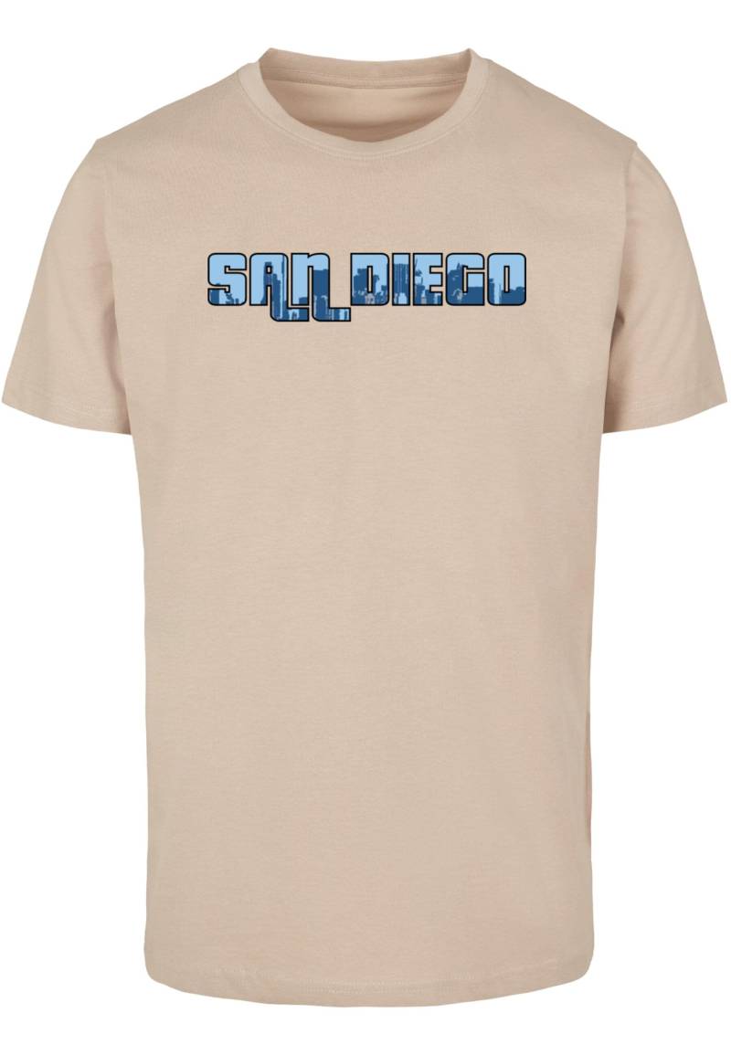 Merchcode T-Shirt "Merchcode Herren Grand San Diego Skyline T-Shirt Round Neck", (1 tlg.) von Merchcode