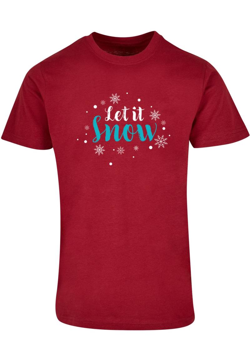 Merchcode T-Shirt "Merchcode Herren Let it snow Basic Round Neck T-Shirt", (1 tlg.) von Merchcode